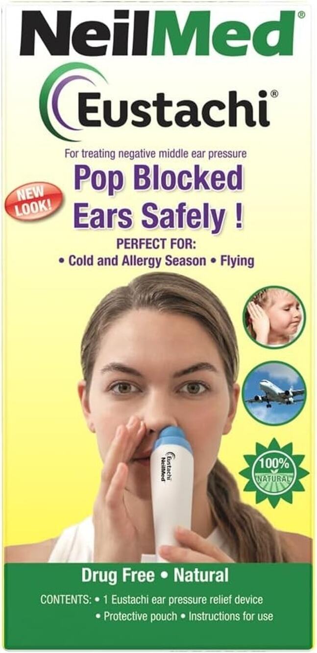 NeilMed Eustachi Pop Blocked Ears Safely! Eustachian Tube Exerciser NEW
